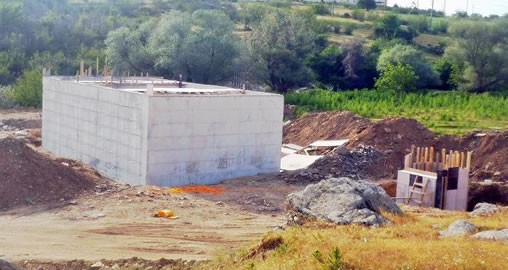 Atıksu arıtma tesisi inşaatı tüm hızıyla devam ediyor…
