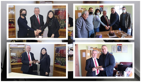 Belediye Başkanımız Hüseyin KASAP Öğretmenler Günü dolayısıyla Üsküp Atatürk İlkokulu ve Ortaokulu öğretmenlerini ziyaret etti…